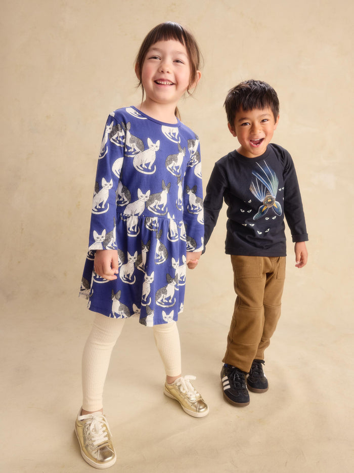 Long Sleeve Skirted Dress