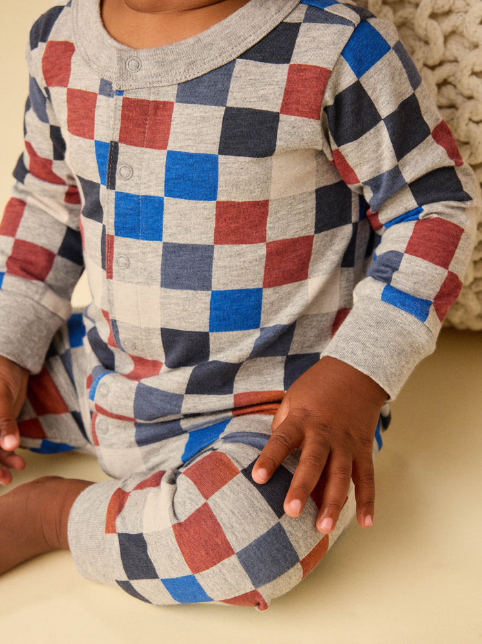 Long Sleeve Snap Front Romper