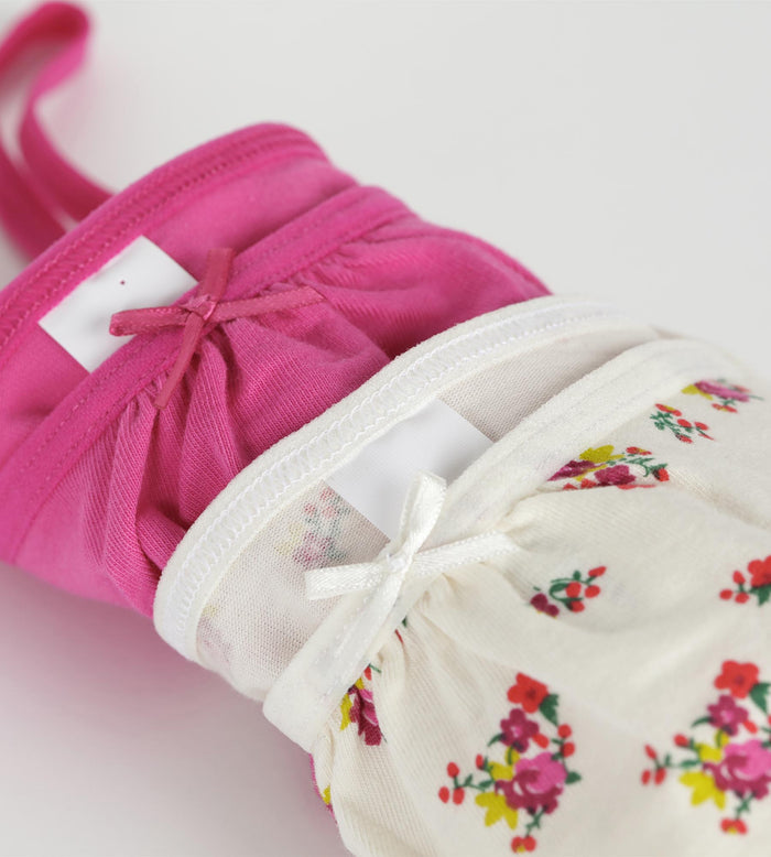 Lot de 2 soutiens-gorge fille coton stretch Rose Ocre Les Pockets