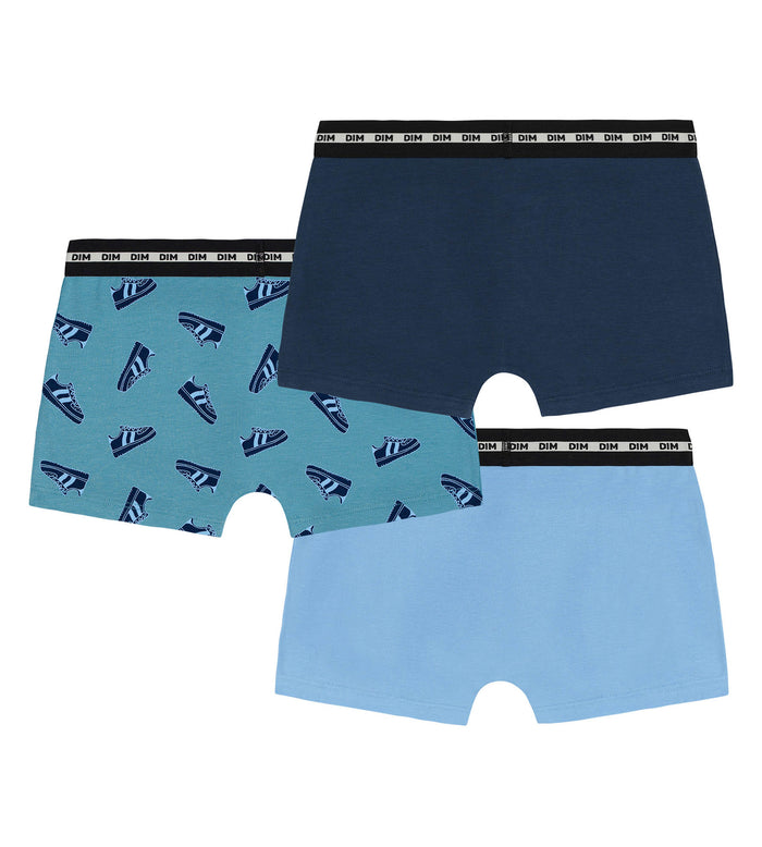 Lot de 3 boxers garçon coton stretch motifs Streetwear EcoDim Mode