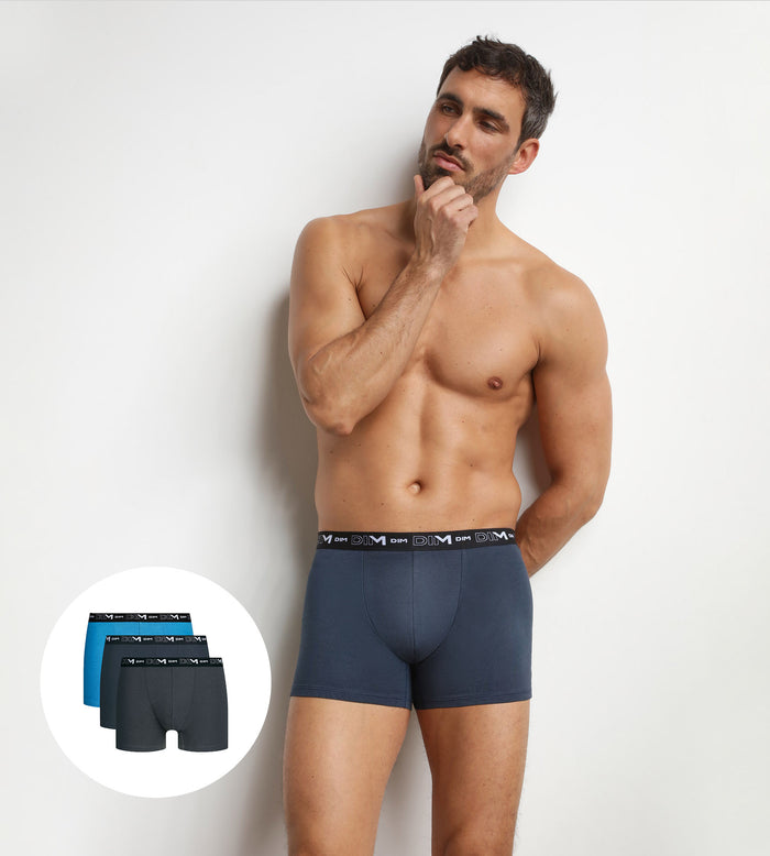 Lot de 3 boxers homme Atlantique Dim Coton Stretch