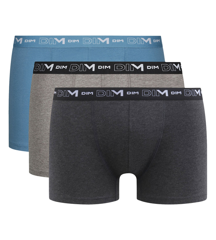 Lot de 3 boxers homme City Chiné Dim Coton Stretch