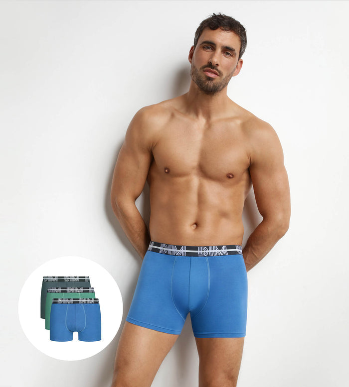 Lot de 3 boxers homme noir ceinture dynamique Powerful