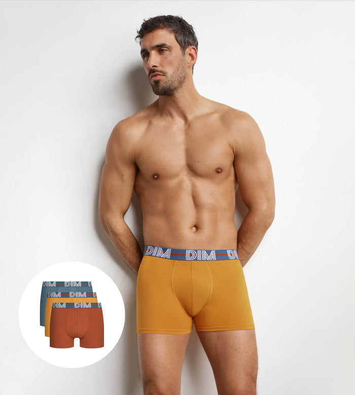 Lot de 3 boxers homme noir ceinture graphique Velours Powerful