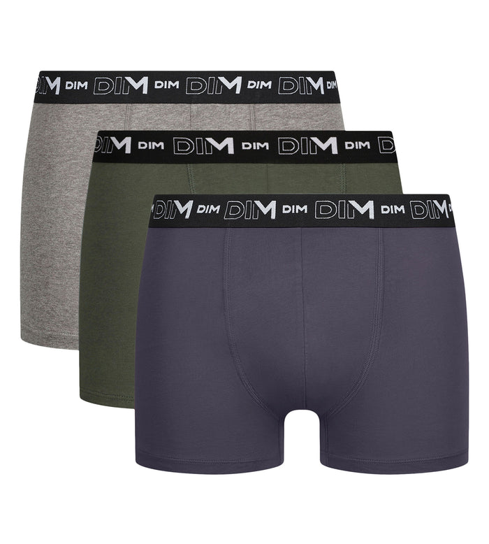 Lot de 3 boxers homme Terrien Dim Coton Stretch