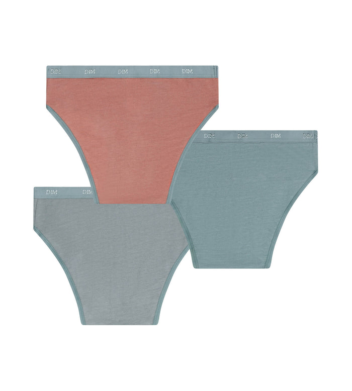 Lot de 3 culottes filles argile Les Pockets Ecodim Kids