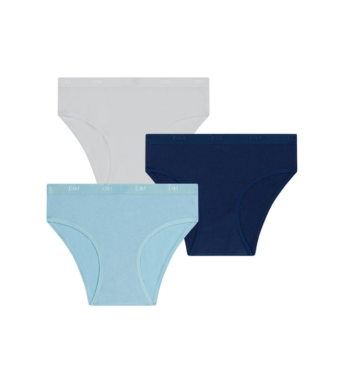 Lot de 3 culottes filles Azur Les Pockets Ecodim Kids
