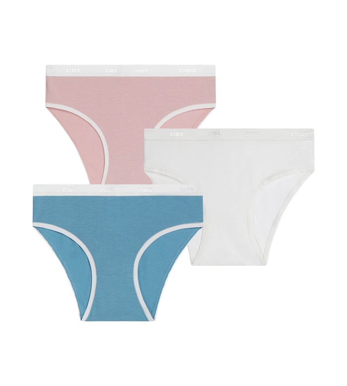 Lot de 3 culottes filles perle Les Pockets Ecodim Kids