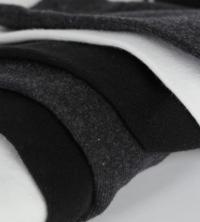 Lot de 3 paires de socquettes basses homme Gris Tuxedo Beige Coton