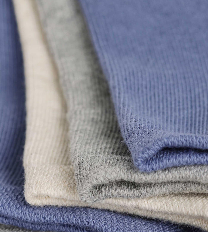 Lot de 3 paires de socquettes homme Bleu Gris Beige Dim Coton