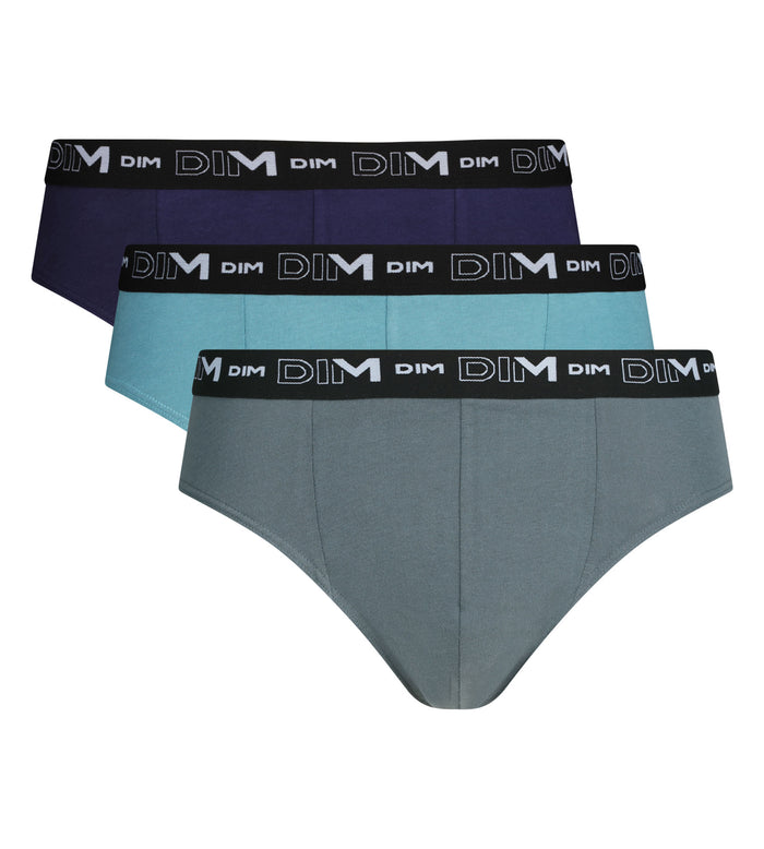 Lot de 3 slips homme Glace Dim Coton Stretch