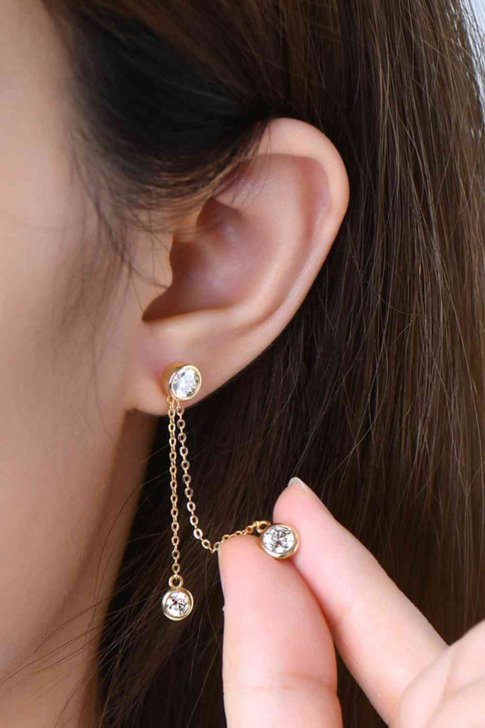 Luxury 2.6 Carat Moissanite Sterling Silver Earrings