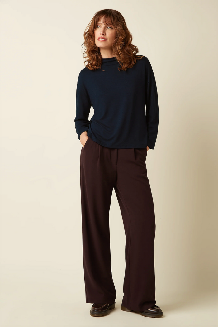 Lynn Pants Woven Crepe, Braun