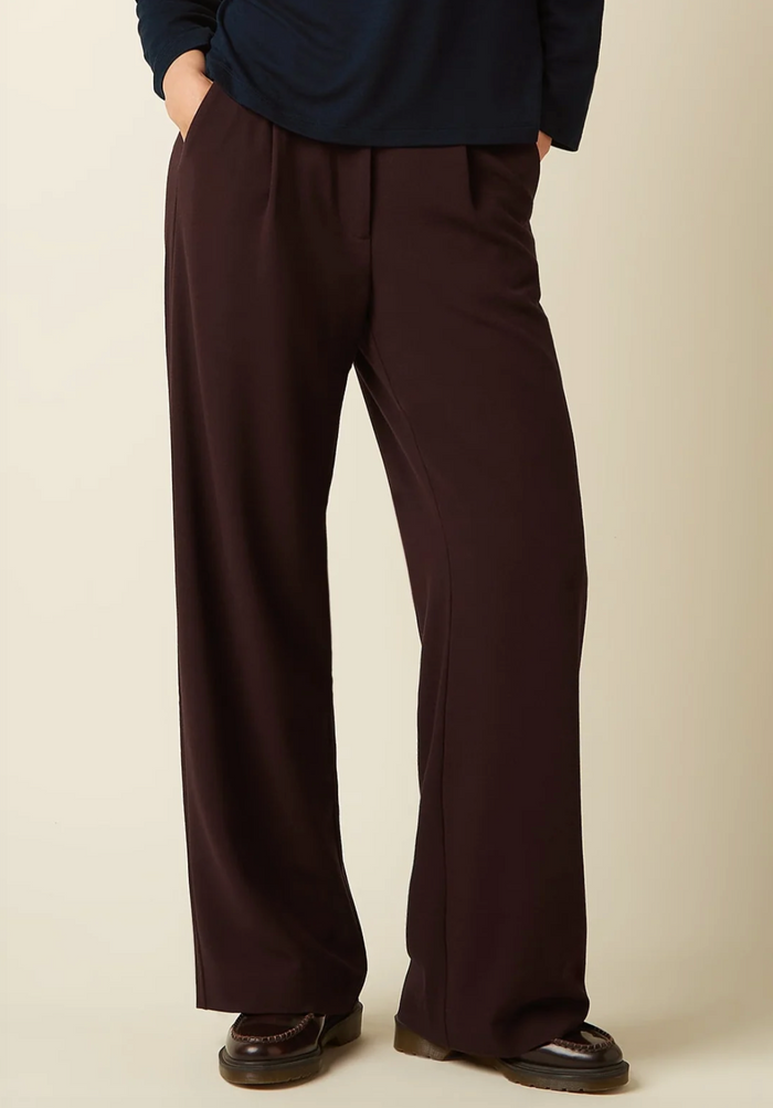 Lynn Pants Woven Crepe, Braun