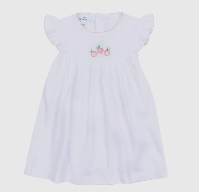 Magnolia Baby Summer Peaches Embroidered Dress