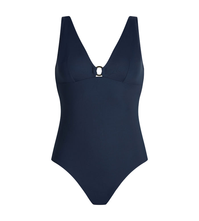 Maillot de bain 1 pièce femme Bleu Dim Swimwear Silhouette