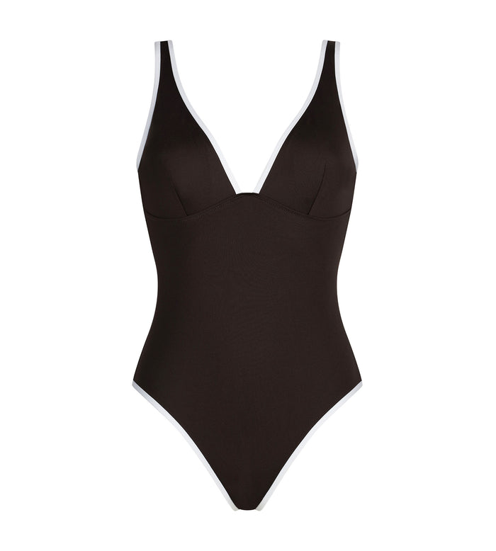 Maillot de bain une pièce femme Brun Dim Timeless