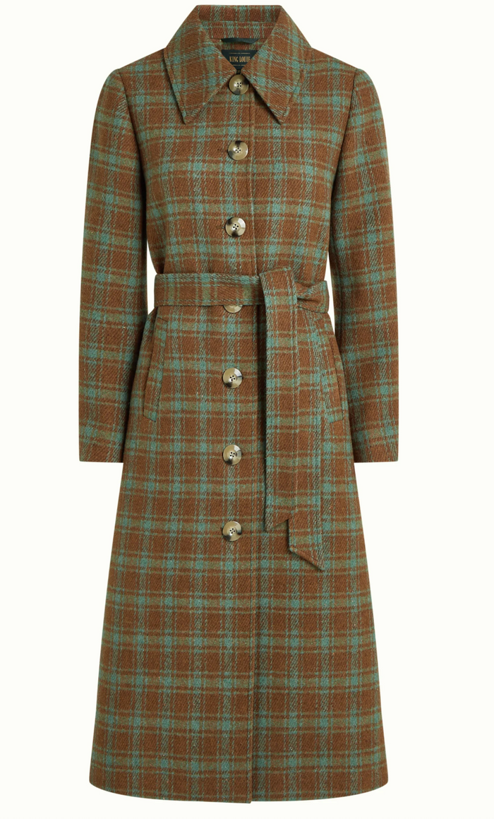 Mantel Arabelle Coppa Check, Bear-Brown