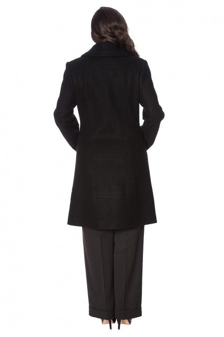 Mantel Leopard Lady, Schwarz, Plus Size