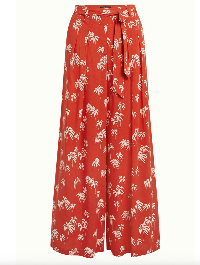 Marnie Pants The Haze mit Palmenprint, Rot, Plus Size