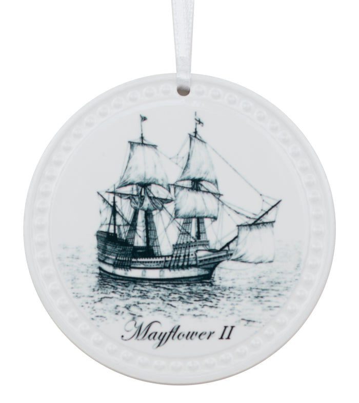 Mayflower II Ceramic Ornament