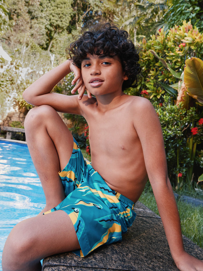 Mid-Length Swim Trunks