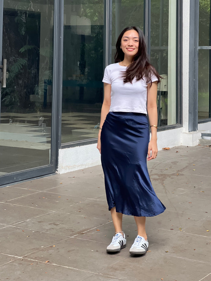 Midnight Bias Midi Skirt