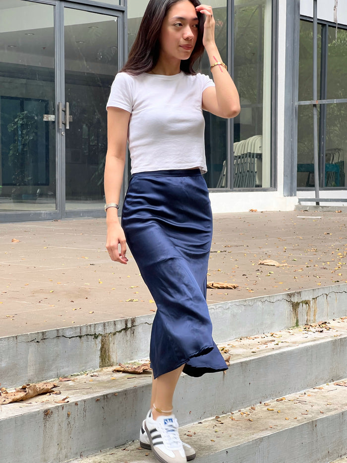 Midnight Bias Midi Skirt