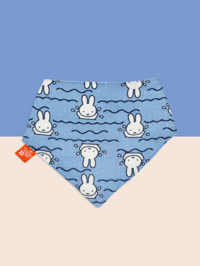 Miffy™ In The Sunshine Blue Muslin Bib