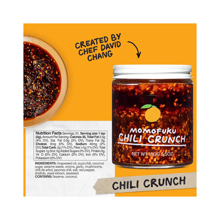 Momofuku Original Chili Crunch - ingredients