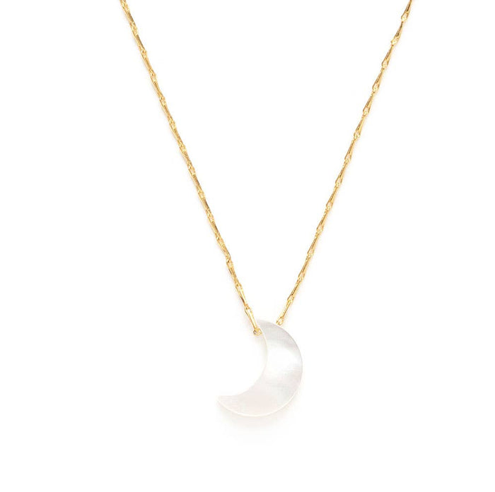 Mother of Pearl Moon Necklace