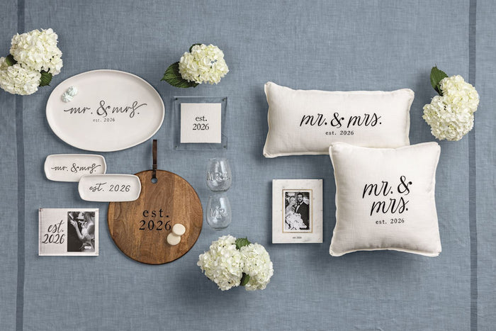 Mr. & Mrs. Est. 2026 Stoneware Platter