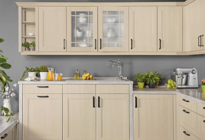 Retique It wood finish kit with four large white oak smooth finish containers for kitchen cabinet refinishing.