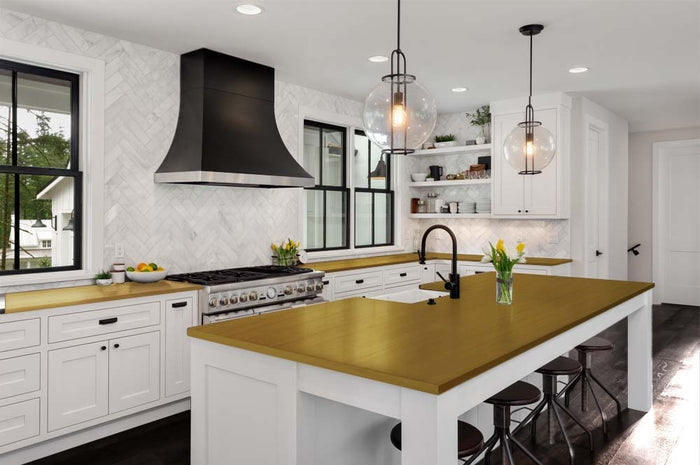 Retique It Multi-purpose Smooth Finish Kit (Med) in Old Oak for interior wood surfaces, shown on a kitchen countertop.