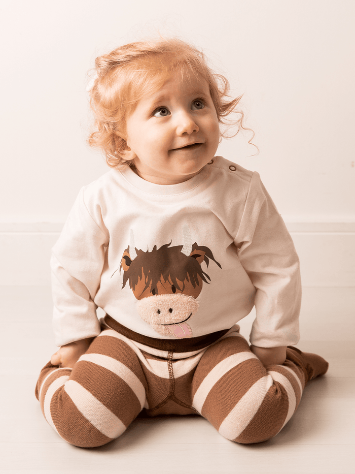 Neutral Highland Cow Top - Blade & Rose UK
