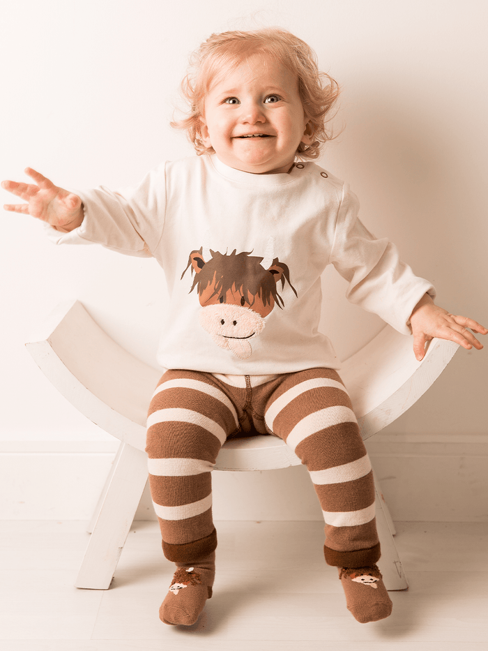 Neutral Highland Cow Top - Blade & Rose UK