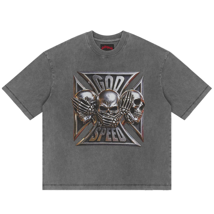 Omerta Grey Wash T-Shirt