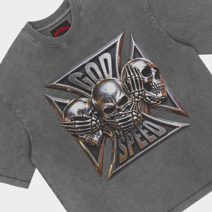Omerta Grey Wash T-Shirt