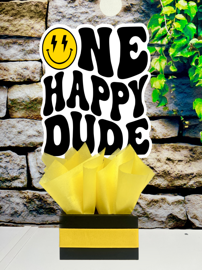 One Happy Dude | First Birthday | Happy Dude Theme | One Happy Dude Party Decoration | First Birthday Centerpiece | One Happy Dude INDVIDUAL