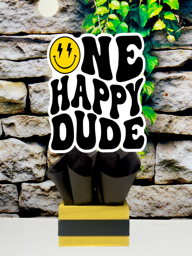 One Happy Dude | First Birthday | Happy Dude Theme | One Happy Dude Party Decoration | First Birthday Centerpiece | One Happy Dude INDVIDUAL