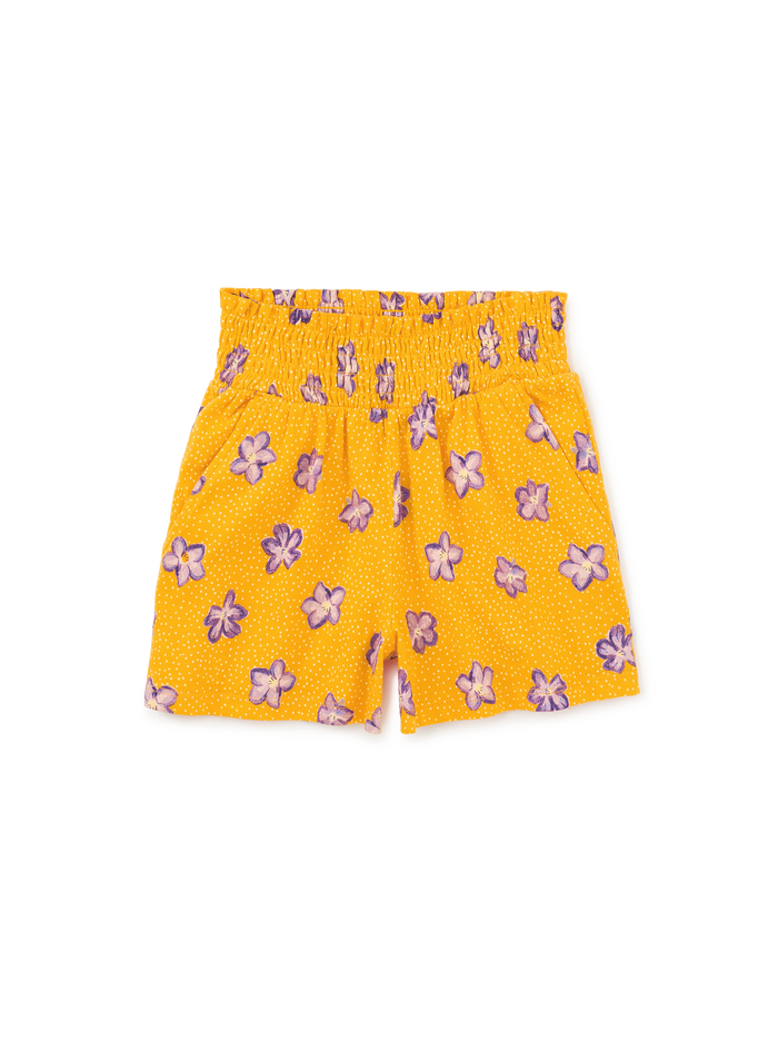 Paperbag High-Waist Shorts