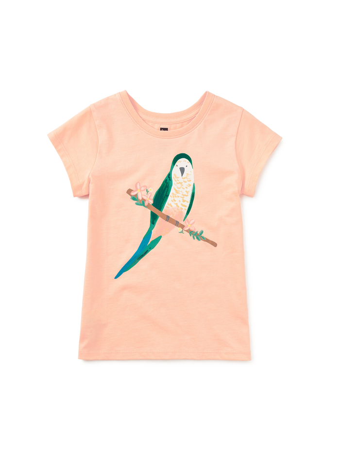 Parakeet And Petal Graphic Tee