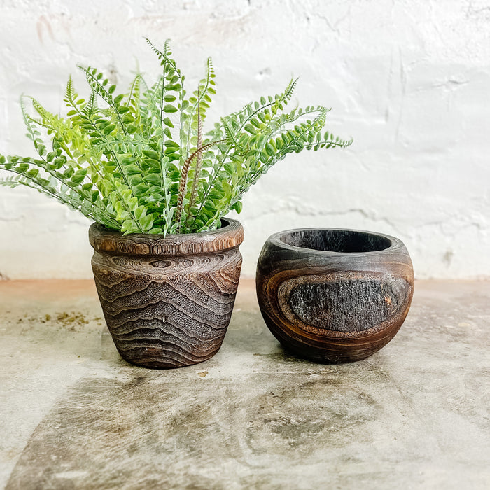 Paulownia Wood Pot