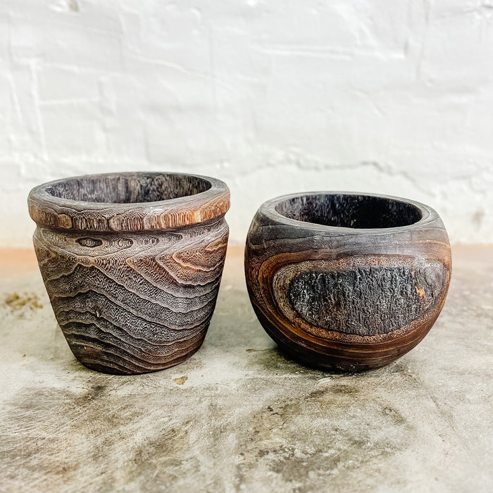 Paulownia Wood Pot