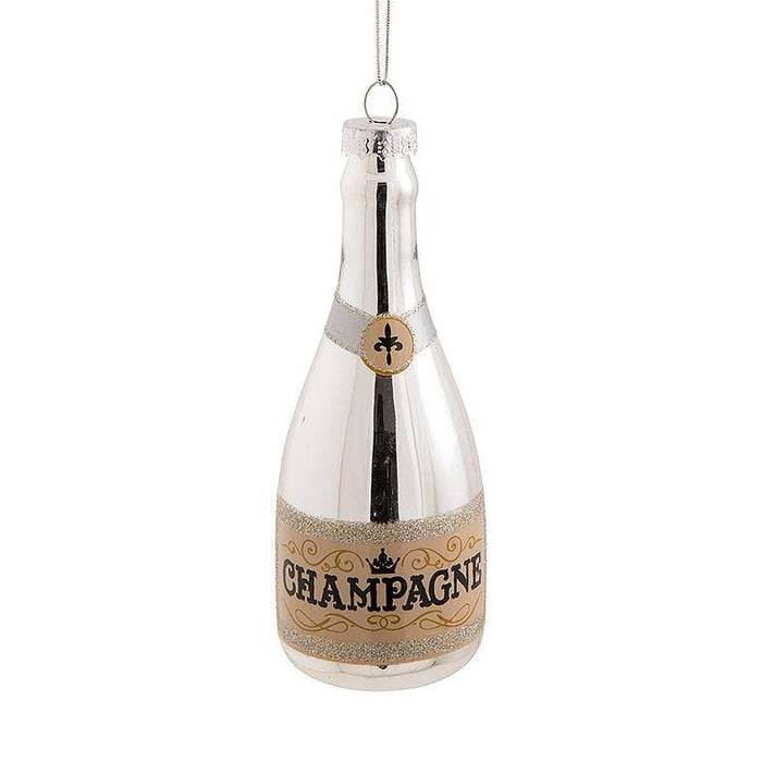 Pink Champagne Bottle Ornament