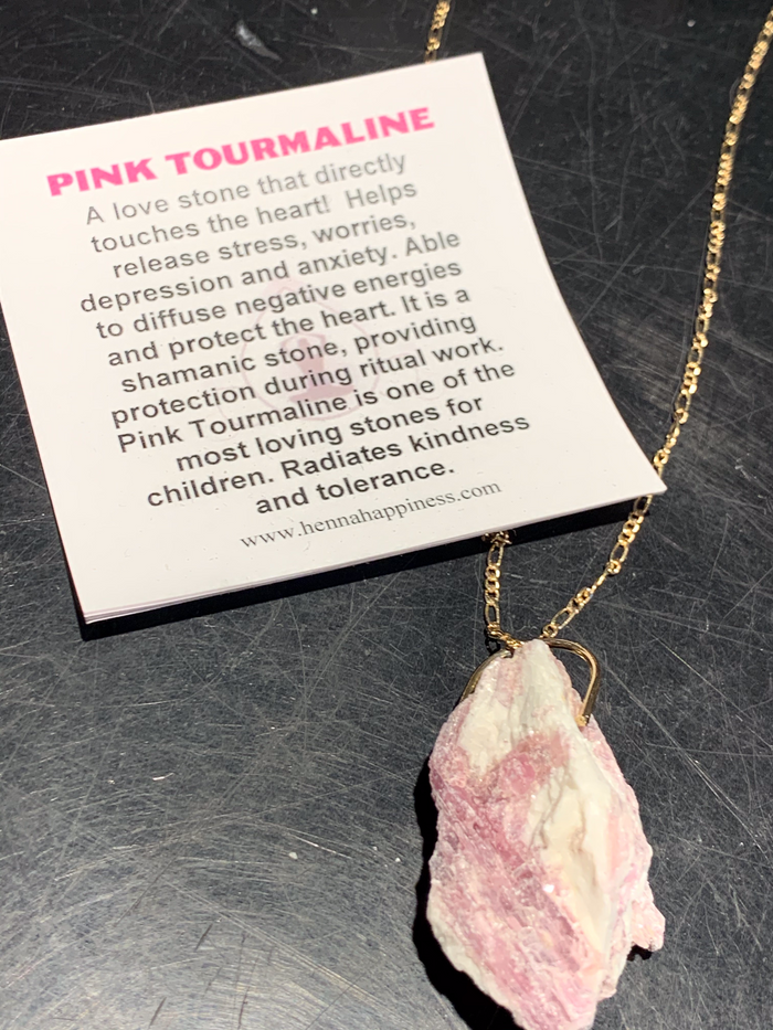 Pink Tourmaline Pendant