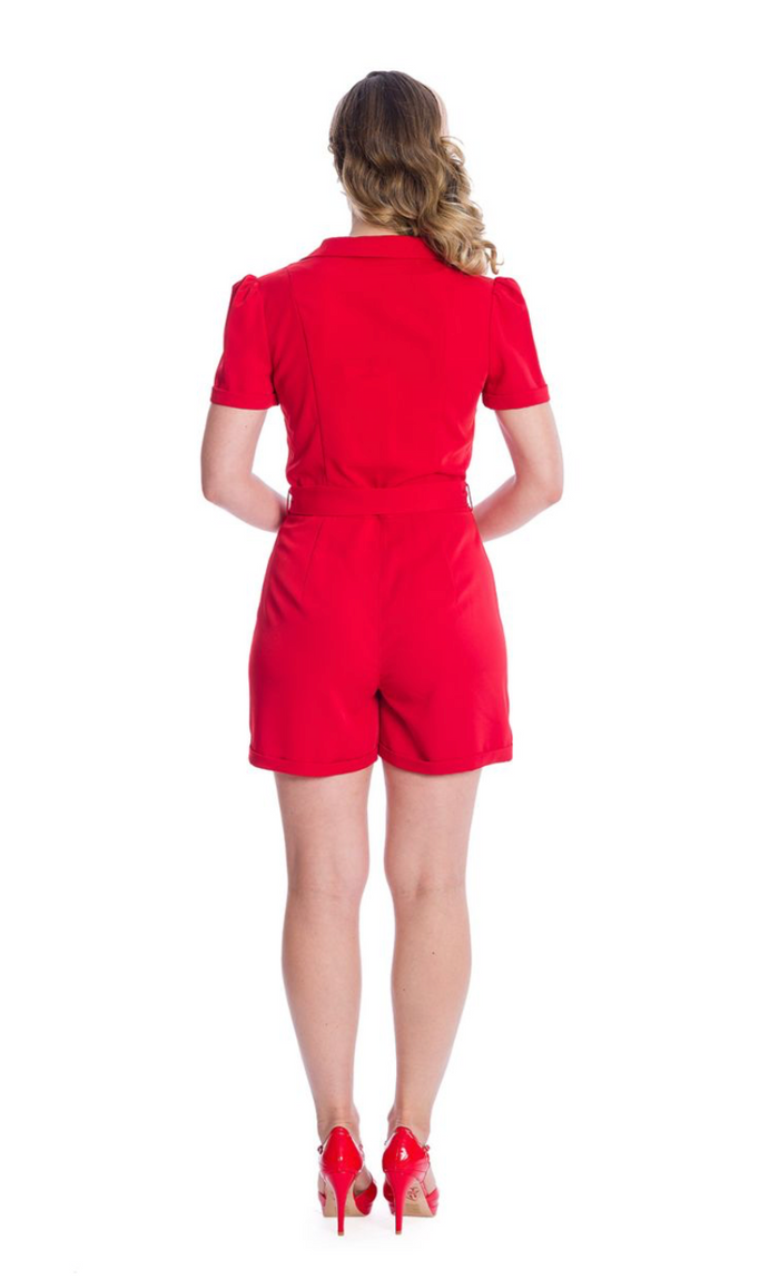 Playsuit Women Rule, Rot, Plus Size