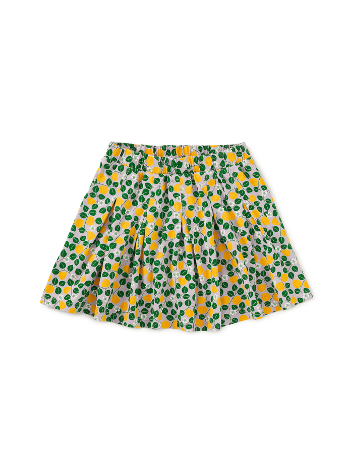 Pleated Jersey Skirt
