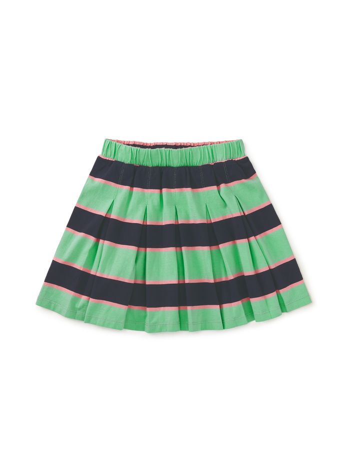 Pleated Jersey Skirt
