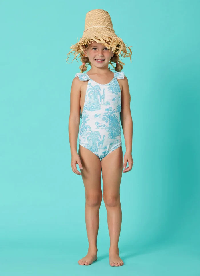 One-Piece Marie Raxevsky Pleated One Piece Jungle Turquoise Apoella